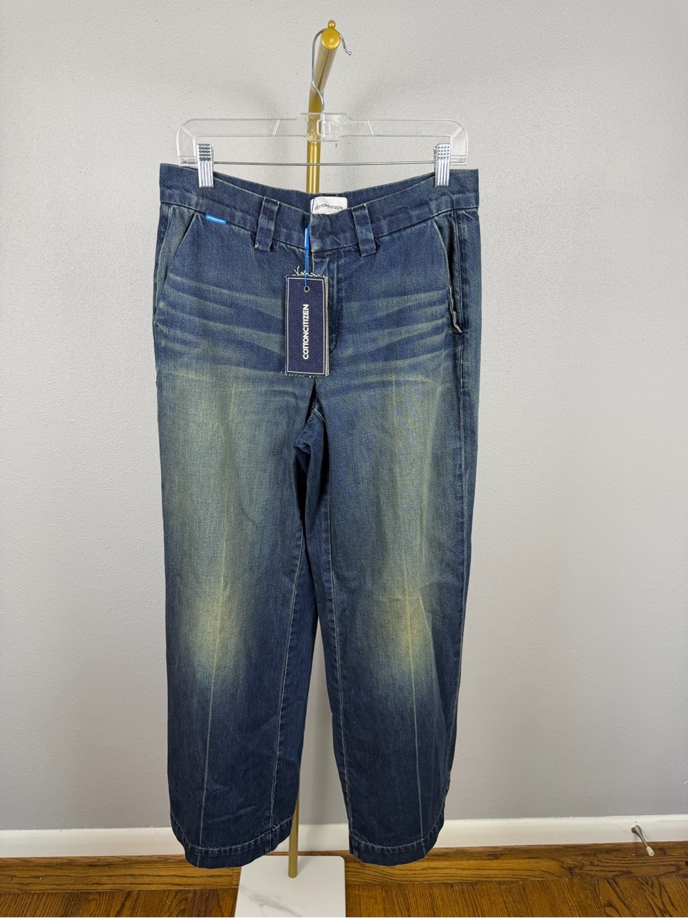 NWT Cotton Citizen Doheny Jeans Light Blue Size 26 Made USA $385 100% Cotton